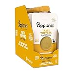 Applaws Taste Toppers 100% Natural Dog Food Topper, Chicken Bone Broth for Dry Dog Food 6 x 200g Pouch