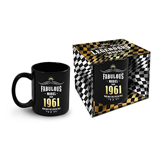 Bombo Taza de cumpleaños con año de nacimiento 1961