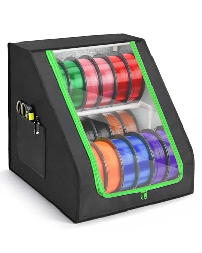 FANGSUN 3D Printer Filament Storage Box – Holds Up to 21 Spools,...