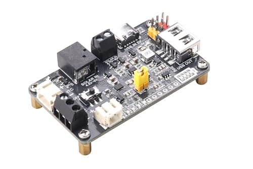 Solar Energy Manager C, DIY Solar Power Management Module for Education & Maker Projects, Supports 5V Solar Panel/USB Input, 3.3V/5V Output, Ba-ttery Protection for STEAM & IoT Learning