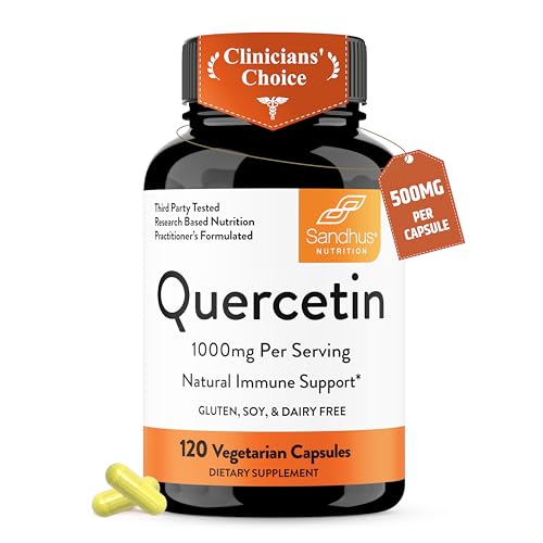 Quercetin 500mg Vegetarian Capsules for Immune Support