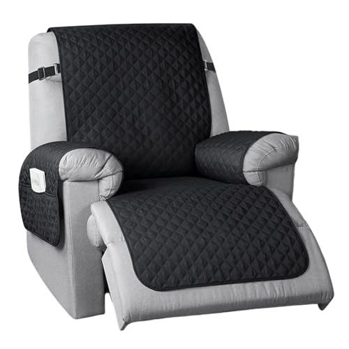 Housse de canapé imperméable noire pour meubles usés - 2