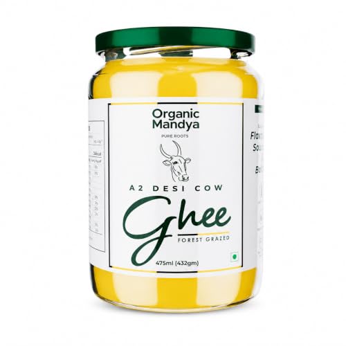 Organic Mandya A2 Desi Grass-Fed Ghee (16 Oz)