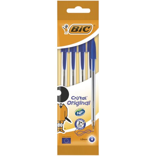 Image of BiC Cristal Original 1.0 mm Ball Pen Pack of 4