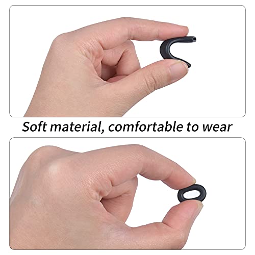 12 Paires Silicone Antidérapant Retenue de Lunettes, Confortable Crochet Anti-Dérapant Supports de Lunettes Réglables pour Lunettes de Soleil Lunettes de Lecture Lunettes (Noir) - Image 5