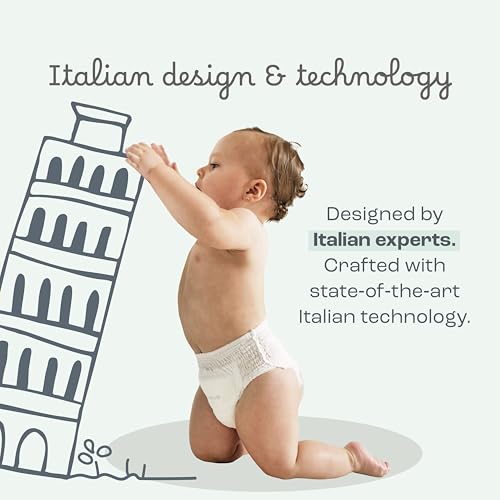 Image of Panolini The Responsive Diaper Size 4 (25-35lbs) Pull-Up Baby Diaper 36ct 3-Pack