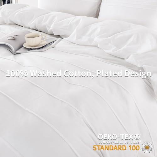Nexhome Pro CCS23002-MAR-12098 100% Organic Cotton Duvet Cover Oversized King Size thumb #3