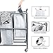 ROMOON Laundry Hamper Sorter Cart: 4-Section Organizer with Heavy-Duty Lockable Wheels and Removable Bags | 172L Rolling Laundry Basket for Dirty Clothes in Laundry Room or Small Spaces (Gray)