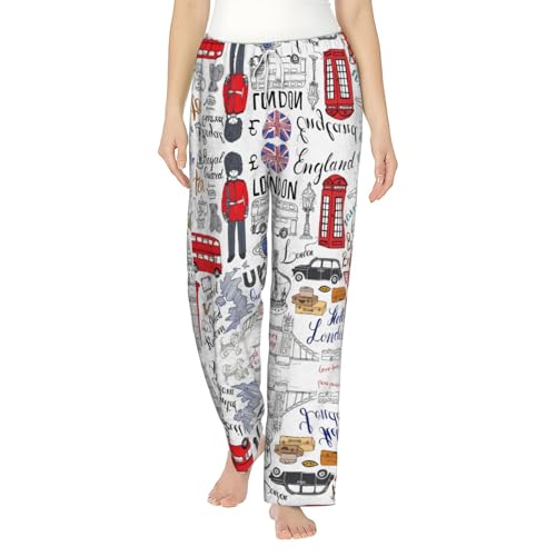 Pantalon de pyjama en flanelle pour femme I Love London