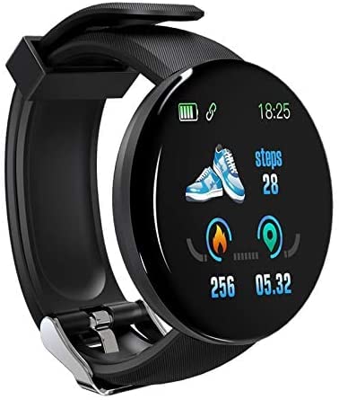 Smart Watch for Android Phones and iOS Phones Compatible iPhone Samsung, IP65 Swimming Waterproof Smartwatch Fitness Tracker Fitness Watch Heart Rate Monitor Smart Watches for Men Women Black