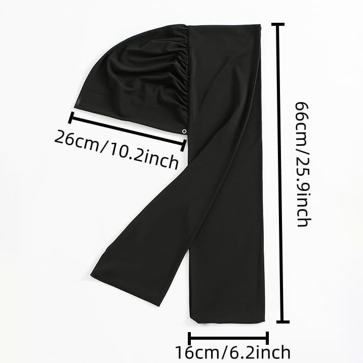 Yeieeo Muslim Inner Hijab With Button Cap for Women Turban Underscarf Undercap Bonnet Islamic Jersey Tube Caps - Image 6