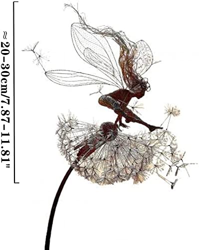 Tiyazxw Fairies Dandelions Garden Stainless Steel Fairy Ornaments, Garden Sculptures And Statues Flying Fairy Sculptures Yard Art Ornaments thumb #6