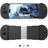 Mobile Gaming Controller for iPhone Android PC iOS Wireless Gamepad Joystick for iPhone 16/15/14/13/12, iPad, MacBook, Samsung Galaxy S23/S22/S21, TCL, LG, Tablet, Turbo, 18+H Battery Life, COD, Direct Play