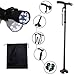 Travel Adjustable Folding Canes and Walking Sticks for Men and Women with Led Light and Cushion Handle for Arthritis Seniors Disabled and Elderly Best Mobility Aids Cane. Adjusts from 34" to 39"