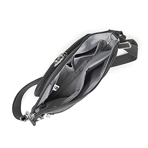 Baggallini Womens Securtex® Anti-Theft Memento Crossbody Bag Cross Body, Charcoal, One Size Us #TOP3