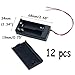 Semetall 12 Pack 2 X 1.5V AA Battery Holder Case with On/Off Switch and Wire Leads