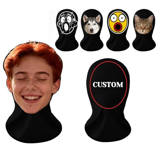 Image of NXNB Custom 3D Celebrity Mask Personalized with Photo - Funny & Realistic Full Face Replica, Breathable Washable for Pranks, Halloween, Cosplay - Unique Novelty Gift for Men & Women
