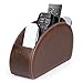 Londo Remote Control Holder with 5 Pockets - Store DVD, Blu-Ray, TV, Roku or Apple TV Remotes - PU Leather with Suede Lining - Slim, Compact Living or Bedroom Storage