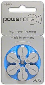 90 X Size P675 Powerone Hearing Aid Batteries
