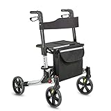 rollator klappbar ebay Neu! 2-fach faltbar Weinberger leicht und klappbarer Rollator/aus Aluminium/nur 7,3 Kg/mit Zubehör/Farbe: Silber, Schwarz/Modell: 48911