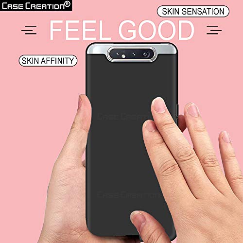 Image of Case Creation Luxurious OG Series for Samsung Galaxy A90 Case Cover,Anti-Dirty Slim Case Frosted Matte Cute Candy TPU Raised Bezel (Splash of Color) Back Cover for Samsung A90 -Black
