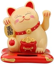 Gato da Sorte e Fortuna Maneki Neko Decorativo Energia Solar