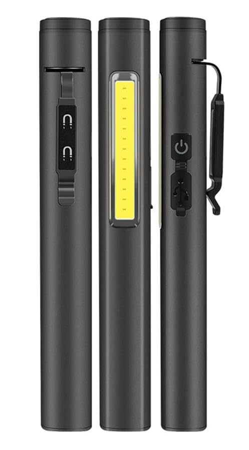 ShopComfort™ Pen Rechargeable LED Magnetic Work Light, 2 LEDs COB Light Military-Grade Flashlight Torch (Pack of 1) (B0D93WG4WV) Amazon Price History, Amazon Price Tracker