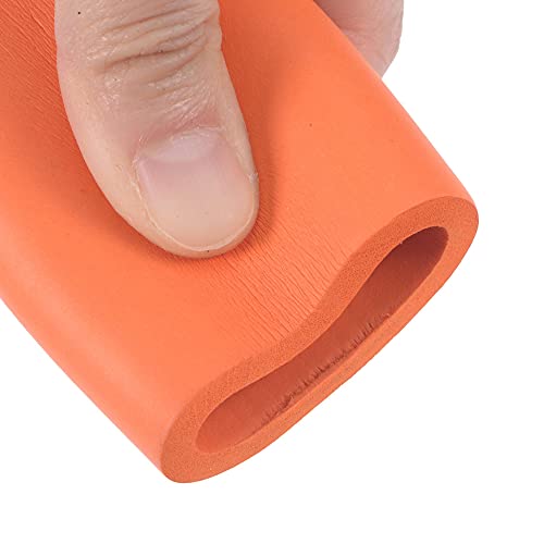 Image of uxcell Foam Tubing for Handle Grip Support, 28mm ID 38mm OD 1m Length Orange