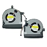 TXLIMINHONG New Compatible CPU and GPU Cooling Fan for ASUS G752 G752V G752VY G752VT G752VL G752VY-RH71 GFX72V GFX72VY GTX980 13NB09V0AM0301 13NB09V0AM0201 DC5V 0.5A