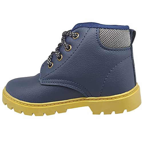 Bota Botinha Infantil Gibizinho Masculina Baby Coturno Azul Cor:Azul;Tamanho:21;Gênero:Homem