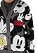 Disney Mickey Mouse Mens Oversized Cardigan Sweater Black/White X-Large