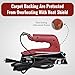 Zimpty ZY377 10in. 800-Watt Carpet Seaming Iron, Carpet Joining Tape - Super Heat Bond Seaming Red Stitch and Seaming Roller Spiked Star Grooming Carpet Pile Roller