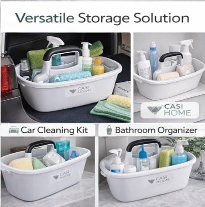 Organizador Cleaning Caddy con set de 6 piezas de estropajos miniatura 7
