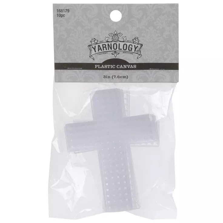 Image of Plastic Canvas Shape 3 Inch - 10 Piece (Cross)