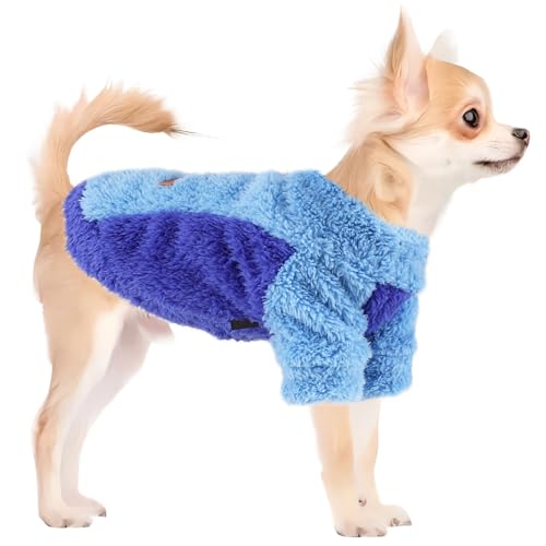 Winter Dog Clothes for Small Dogs, Fall Winter Puppy Sweater, Chihuahua Yorkie Sweater, Fleece Cute Tiny Dog Clothes,Pet Cat Clothes Outfit XXS Dog Sweater (Small) - Image 3