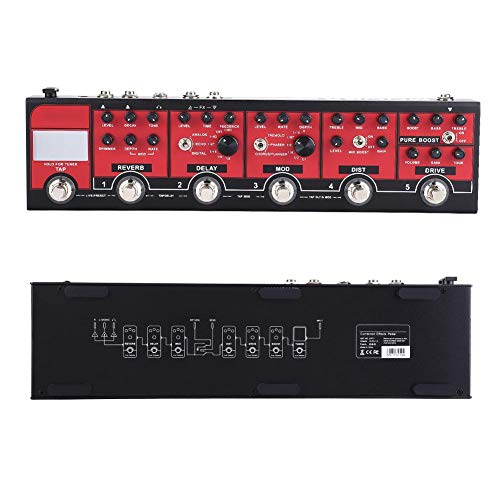 Fafeims Accordeur de pédale de Guitare Durable et Pratique et Exquis MOOER Red Truck Six Effets pour pédales de Guitare… - Les Beatles, Paul McCartney, John Lennon, RIngo Starr, George Harrison Fafeims Accordeur de pédale de Guitare Durable et Pratique et Exquis MOOER Red Truck Six Effets pour pédales de Guitare… – Image 3