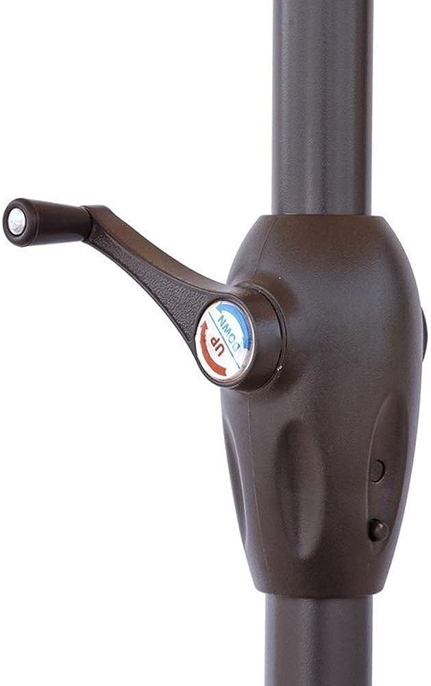 Ombrellone da Giardino, ombrellone da Patio, a manovella/inclinabile/Rotondo/Protezione per Spiaggia/Gazebo/Balcone/terrazza/tavolino/Pesca/Mercato - Senza Base,