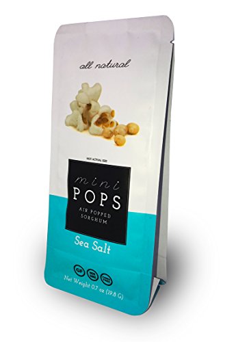 Mini Pops - Air Popped Sorghum -Sea Salt Mini ( 8 packs )