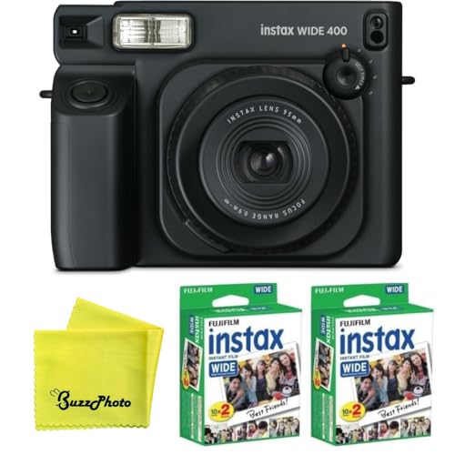 Image of FUJIFILM instax Wide 400 Instant Film Camera (w /Extra Film 2-Pack)