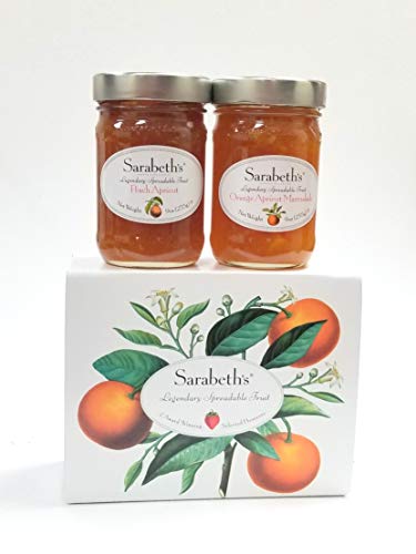 Sarabeth's Two Jar Gift Box Set - Two 9 Oz. Jars - Peach Apricot & Orange Apricot Marmalade #TOP1