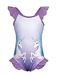  Jurebecia Traje de baño de una Pieza Traje de baño Unicornio para niñas