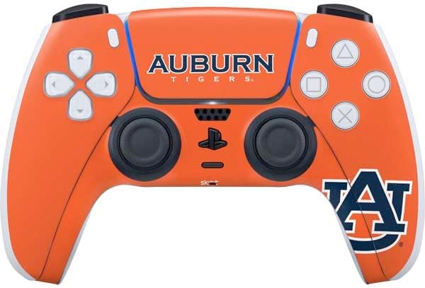 Skinit Decal Gaming Skin Compatible with PS5 Controller - Officially Licensed Auburn University AU Orange Design