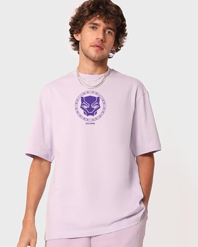 Image of Bewakoof X Harry Potter Men's Cotton Jersey Graphic Print Oversized Fit Half Sleeve Round Neck T-Shirt | Casual Wear | Street Wear | Oversized t Shirt for Men Cotton | Baggy