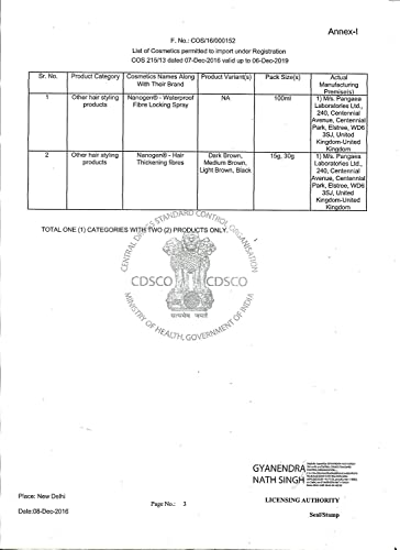 Image of Nanogen Keratin Hair Thickening Fibers 30 gm (Grey)