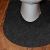 G-Floor Drip & Dry Grey Restroom Toilet Mats (6-Pack) - Features Absorbent Layer with Waterproof Vinyl Backing for Bathrooms, Commodes, and Industrial Settings