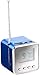 Produktbild auvisio Musikwürfel: Mini-MP3-Station MPS-550.Cube mit integriertem Radio, blau, 8 Watt (MP3 Würfel)