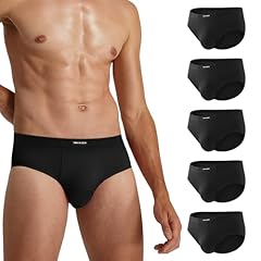 Z1:rayon Viscose Mens Black Briefs 5 Pack Rayon