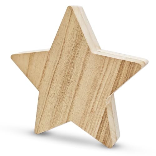 Hpbaggy Mango Holz Stern,20 cm Holzstern,Stern Holzstern...