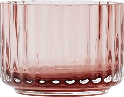 Lyngby Porcelæn Teelichthalter Ø6.7 cm Lyngby aus mundgeblasenen Glas, rot Cover