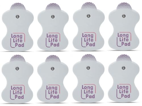 Image of AGAM Digital Therapy Machine Electrodes (Life Long) - Strong Adhesive Gel, Universal Replacement Pads for Muscle Pain Relief, Reusable TENS Unit Electrode Pads (Pack-8)